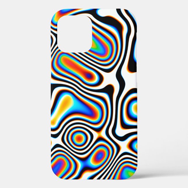 Digital effects. Vibrant abstract background. Colo Case-Mate iPhone Case (Back)
