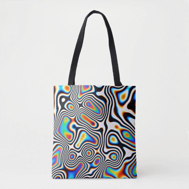 Digital effects. Vibrant abstract background. Colo Tote Bag (Front)