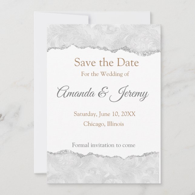 Digital Elegant Save the Date (Front)