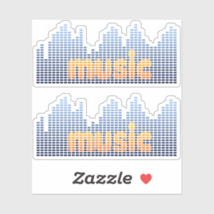 Digital Equalizer Music Wave Wall