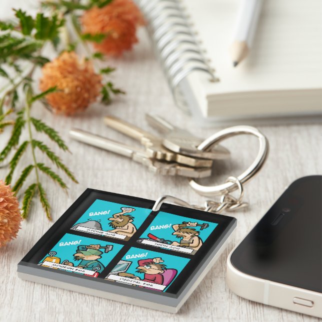 Digital Evolution 2 Keychain (Front Right)