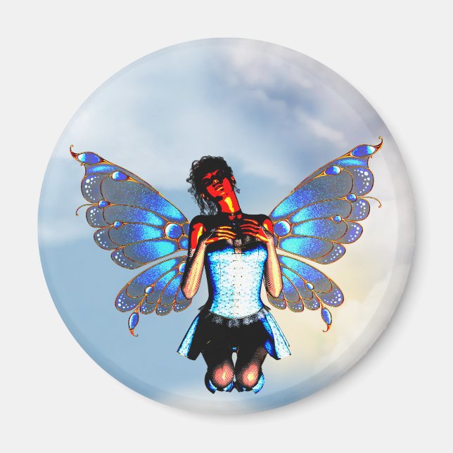 Digital Fairy Magnet Round (Front)