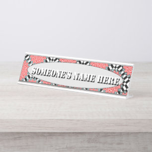 Digital Flower by Kenneth Yoncich Desk Name Plate