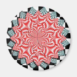 Digital Flower by Kenneth Yoncich Magnet