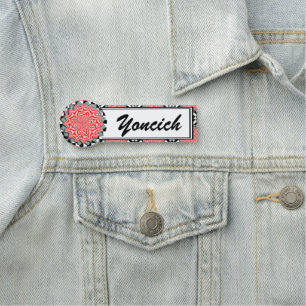 Digital Flower by Kenneth Yoncich Name Tag