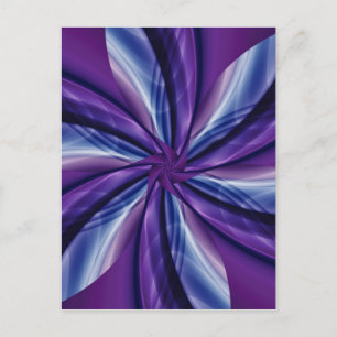 Digital Flower purple no. 2 created by Tutti Postcard