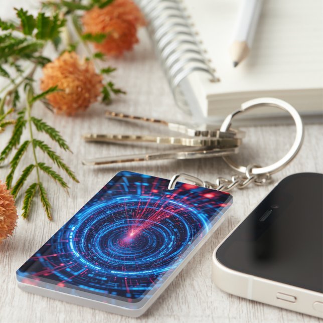 Digital Fortress: The Secure Stream Keychain (Front Right)