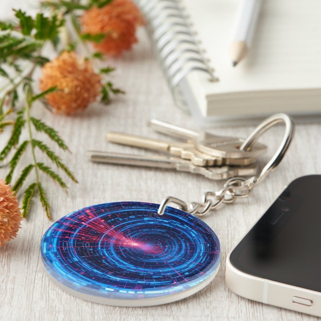 Digital Fortress: The Secure Stream Keychain (Front Right)