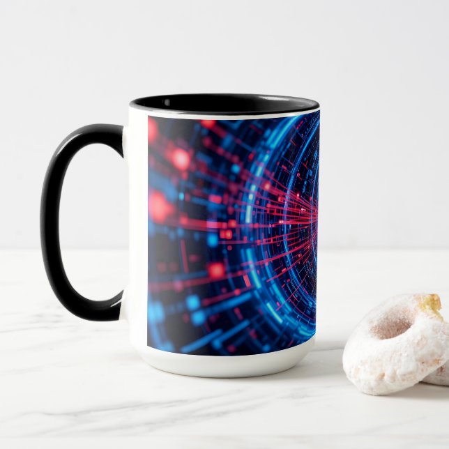 Digital Fortress: The Secure Stream Mug (With Donut)