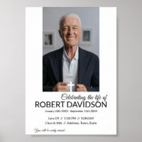 Digital Funeral Announcement Instant Download