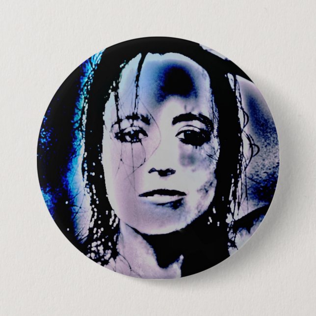Digital Girl 3 Inch Round Button (Front)