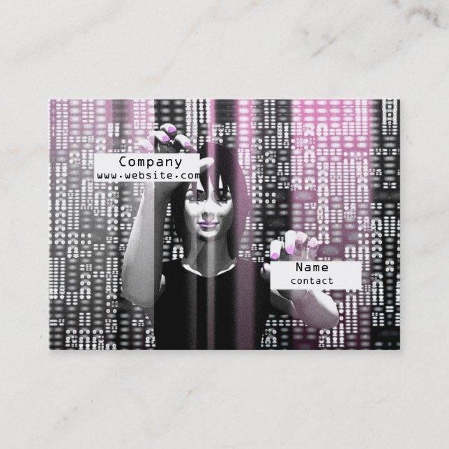 Digital Girl Business Card (Front)