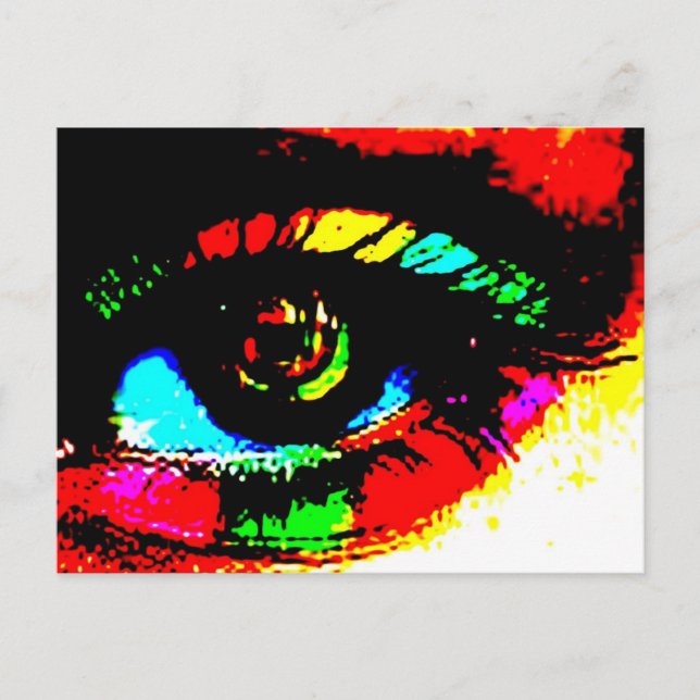 Digital Graffiti Eye Postcard (Front)