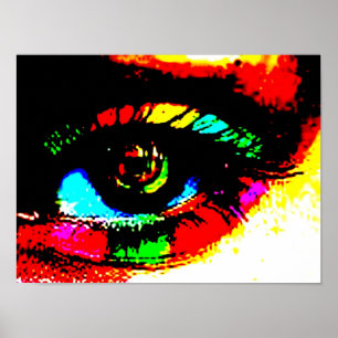 Digital Graffiti Eye Poster
