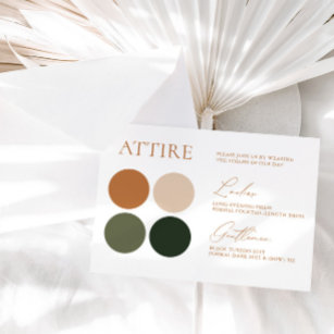 Digital Green & Terracotta Colour Palette Card