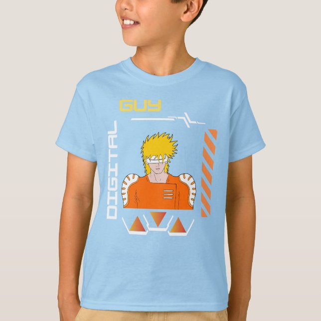 digital guy in a digital world T-Shirt (Front)
