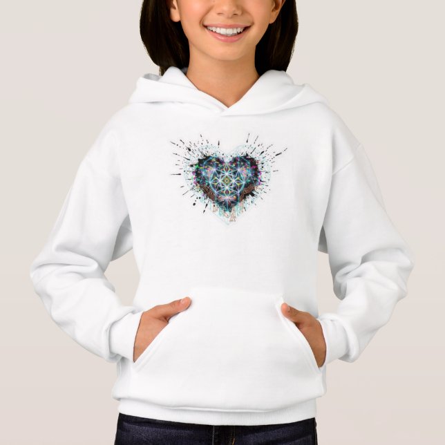 Digital Heart Sacred Geometry Heart Design  (Front)
