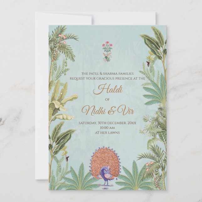 Digital Hindu cards & Indian wedding invitation (Front)