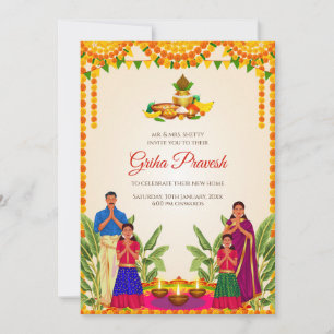 Digital Housewarming invite & Gruhapravesam invite