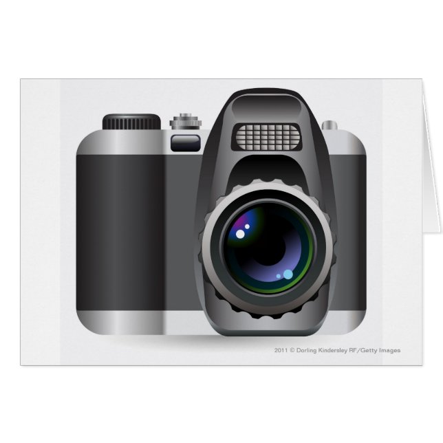 Digital illustration of digital camera (Front Horizontal)