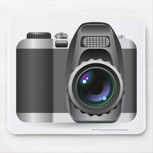 Digital illustration of digital camera mouse pad (Front)