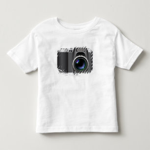 Digital illustration of digital camera toddler t-shirt