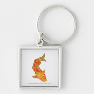 Digital illustration of Koi Carp Keychain
