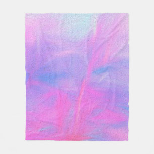 Digital illustration with pastel brush of blue, pi fleece blanket