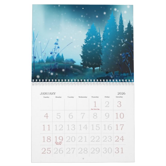 Digital Inspirations-Nature 2015 Calendar (Jan 2026)