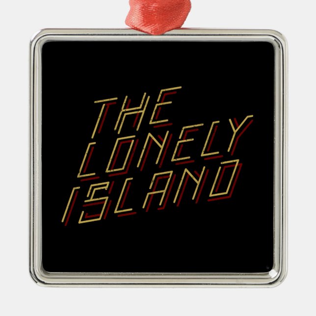 Digital Island Metal Ornament (Front)