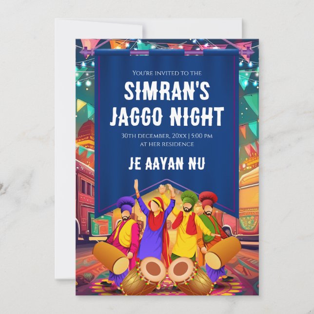 Digital Jago invitation Jaggo invites, Jago invite (Front)