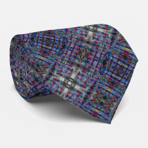 Digital Loom Micro Weave - Deep Indigo Spectrum Tie