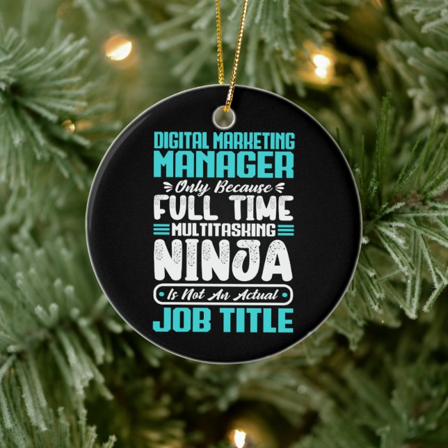 Digital Marketing Manager Job Title Profession Ceramic Ornament (Tree)