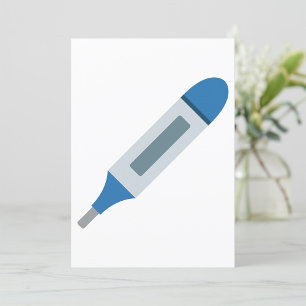 Digital Medical Thermometer Health and Wellness Invitation