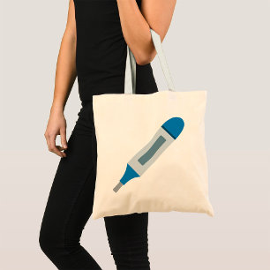 Digital Medical Thermometer Health and Wellness Tote Bag