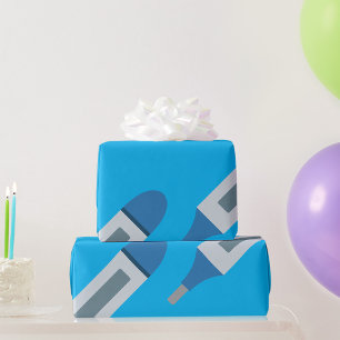 Digital Medical Thermometer Health and Wellness Wrapping Paper