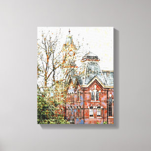 Digital Mixed Media Stretched Canvas Print