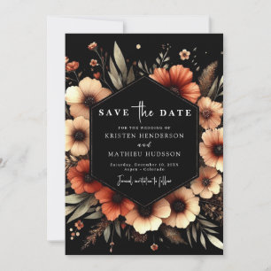 Digital Modern Terracotta Wedding Save The Date