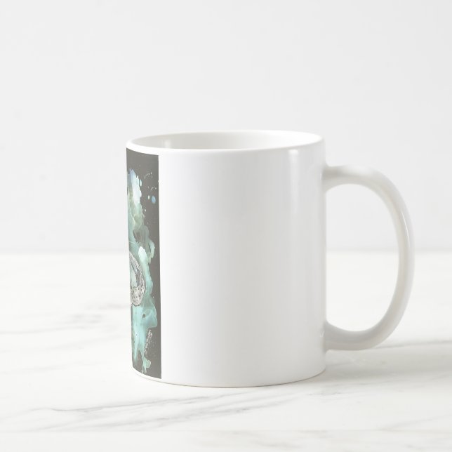 digital monarch butterfly painting coffee mug (Right)