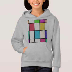 Digital Mondrian Style Graphic Design Abstraction