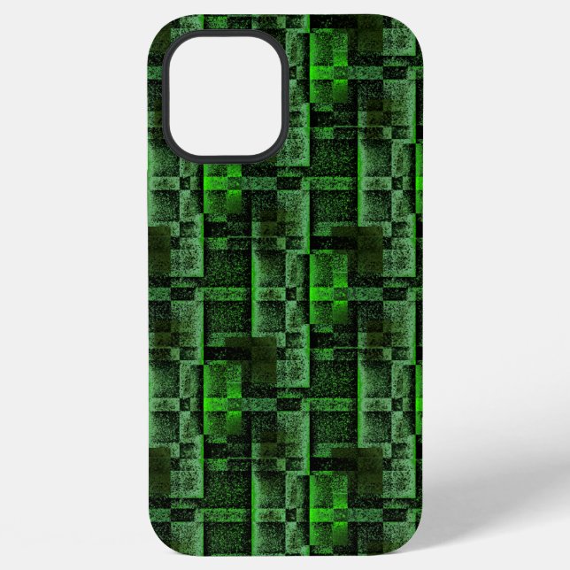 Digital Mounting of Green Simulate Granite Marble iPhone Case (Back)