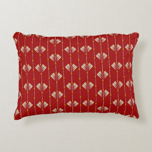 Digital Mughal: Textile Plant Artwork. Accent Pillow