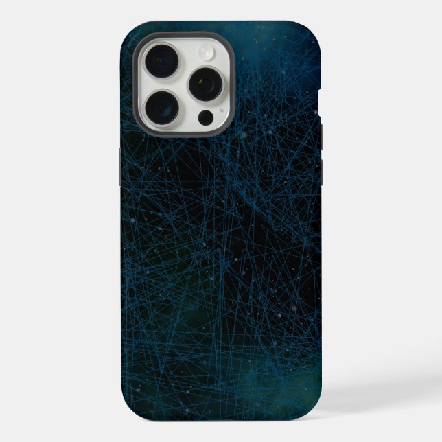 'Digital Network Abstract' Tech iPhone 15 Pro Max  Case (Back)