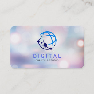 Digital Network Tech Logo Business Card