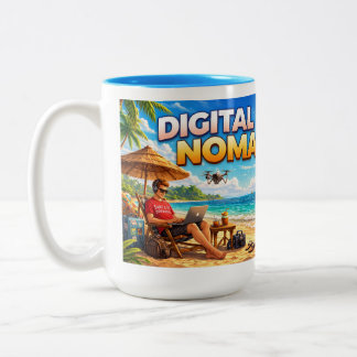 Digital Nomad Brewery Two-Tone Coffee Mug