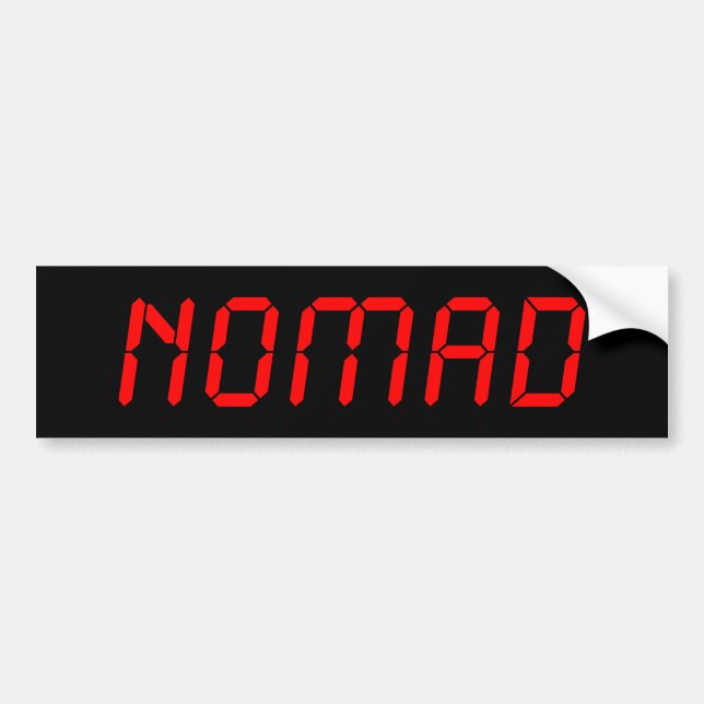 DIGITAL NOMAD BUMPER STICKER (Front)