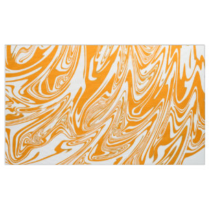 Digital Orange Marbled Texture14 Fabric