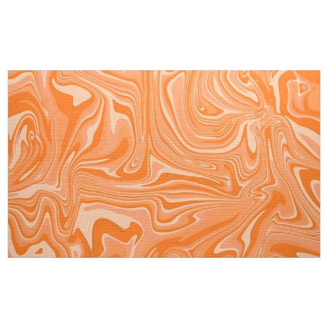 Digital Orange Marbled Texture2 Fabric (Yard)