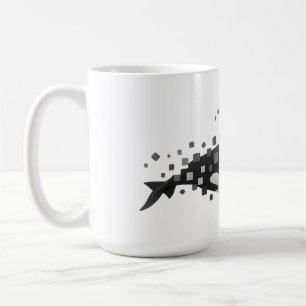 Digital Orca Disintegration - Cyber Ocean Series Coffee Mug