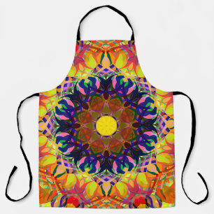 Digital Painting Beautiful Abstract Colourful Back Apron